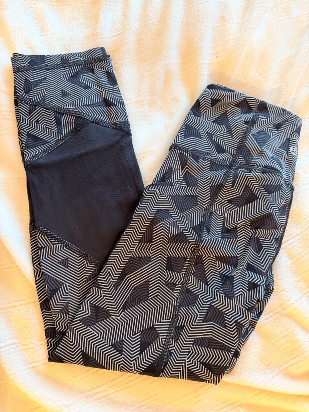 Lululemon Crop Leggings with Mesh